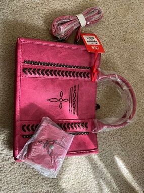 Women’s Pink Tote Bag with Wallet - Unbranded